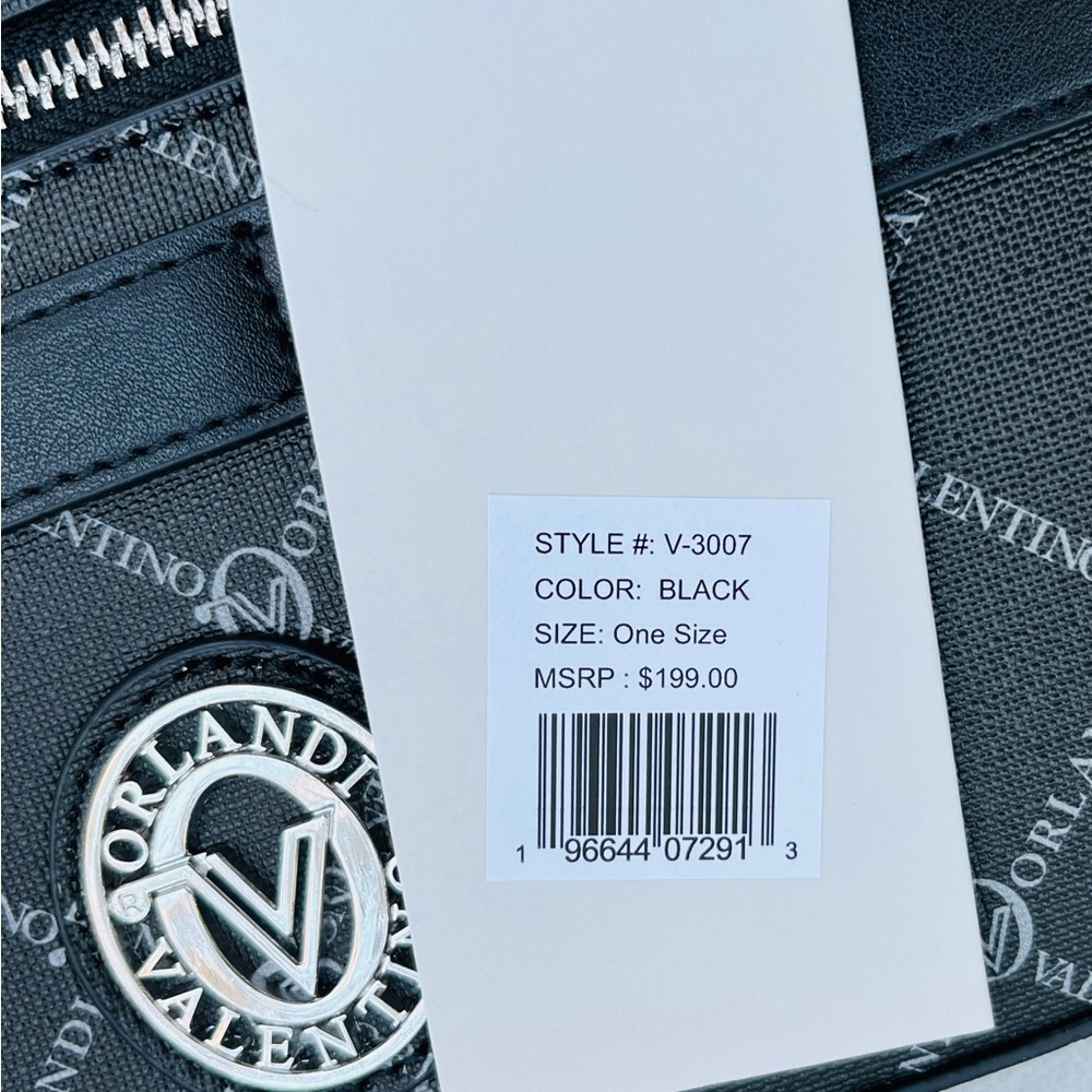 Valentino Orlandi NWT Black and Silver Camera Bag - Picture 6 of 6